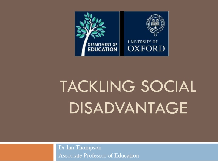 tackling social disadvantage