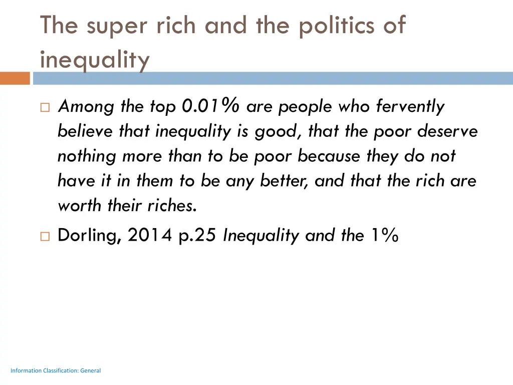 the super rich and the politics of inequality