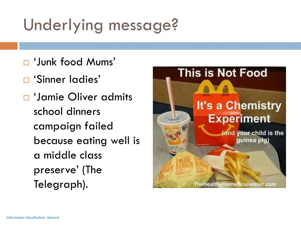 underlying message