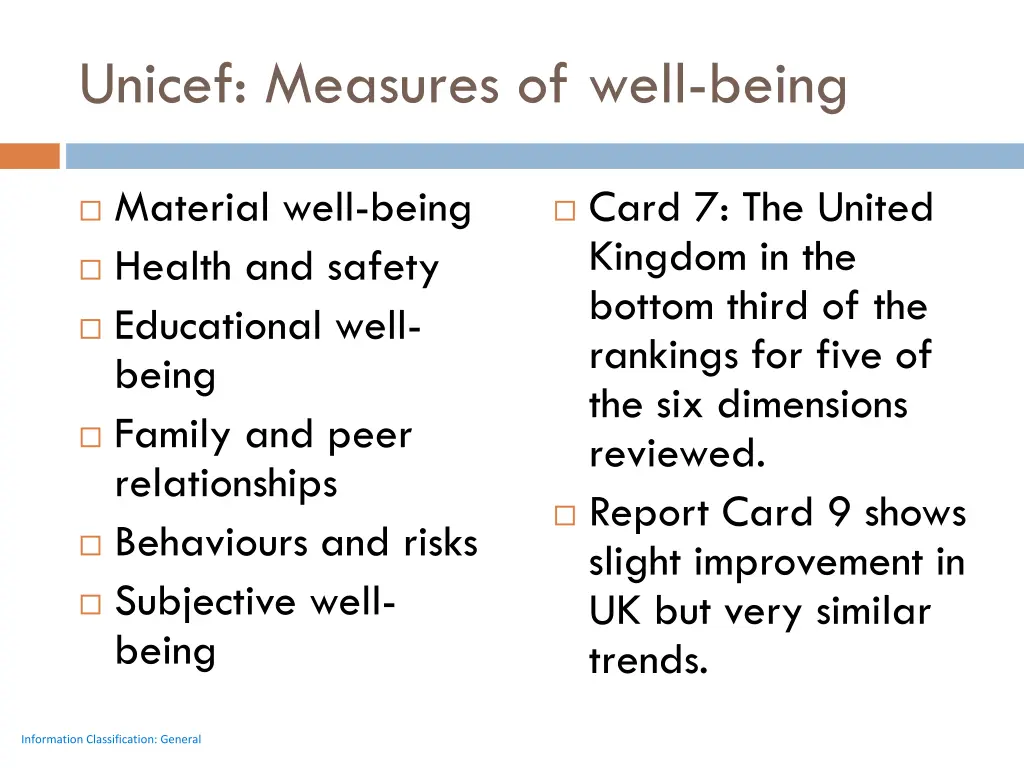 unicef measures of well being