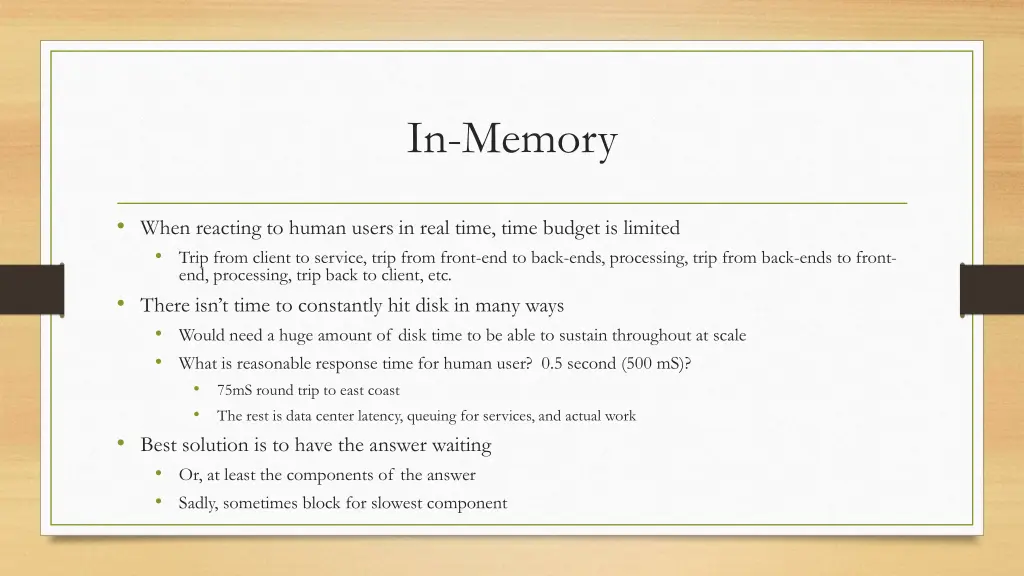 in memory
