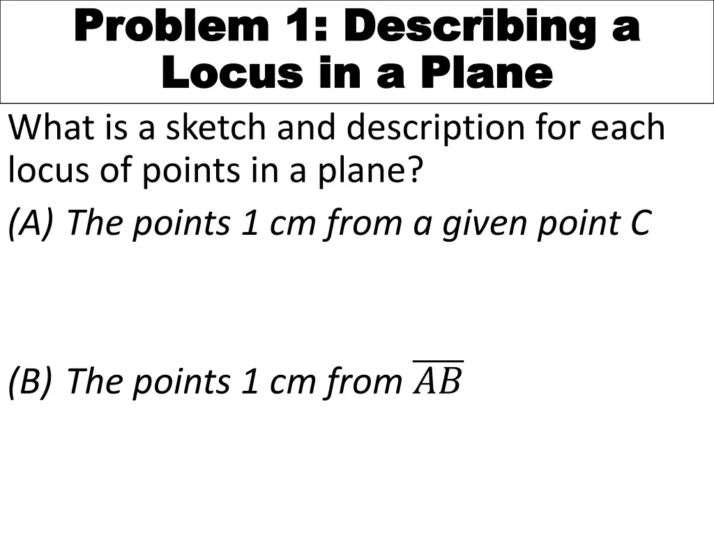 problem 1 describing a problem 1 describing