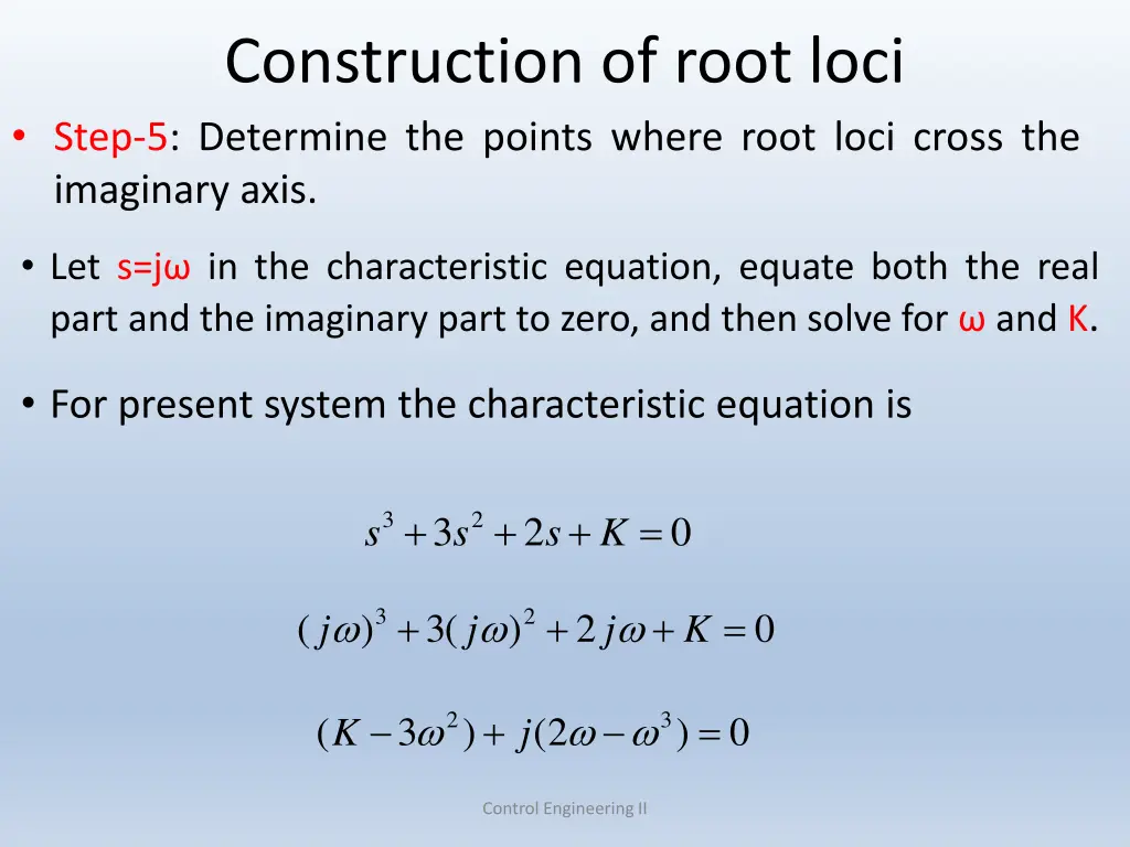 construction of root loci step 5 determine 1