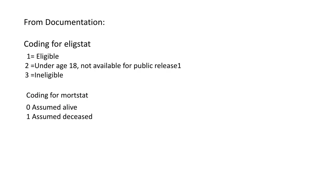 from documentation