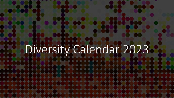 diversity calendar 2023