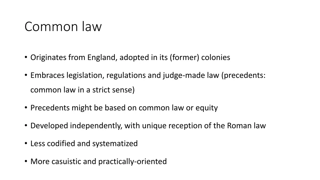 common law