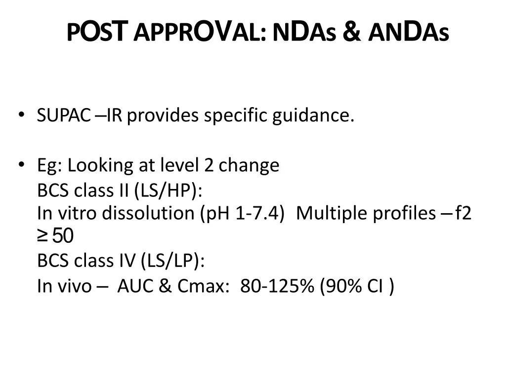 p o s t appr ov al n d as an d as