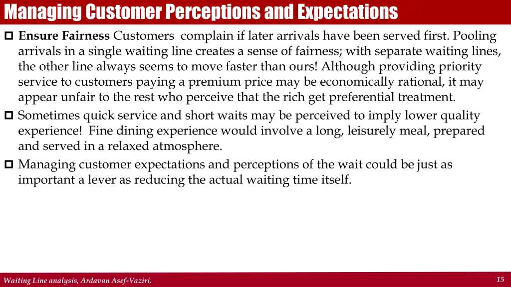 managing customer perceptions and expectations 1