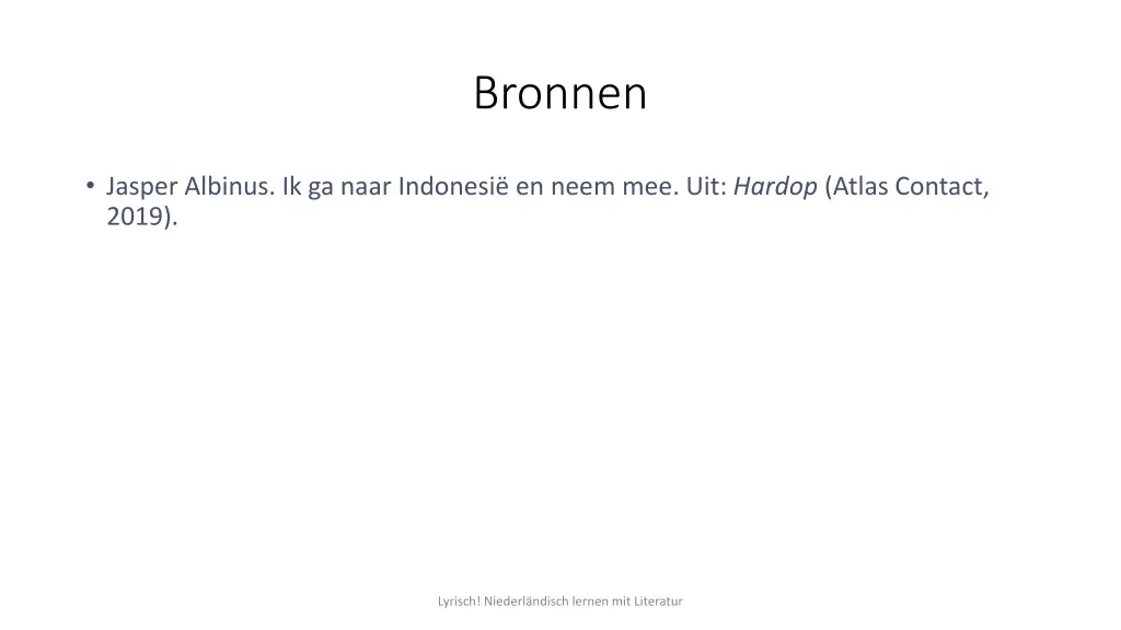 bronnen