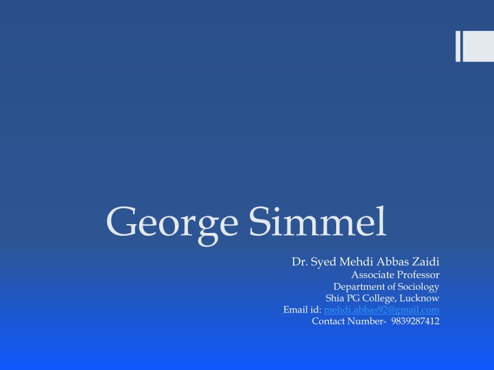 george simmel