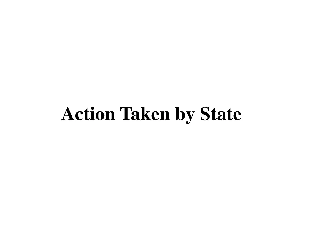 action taken by state