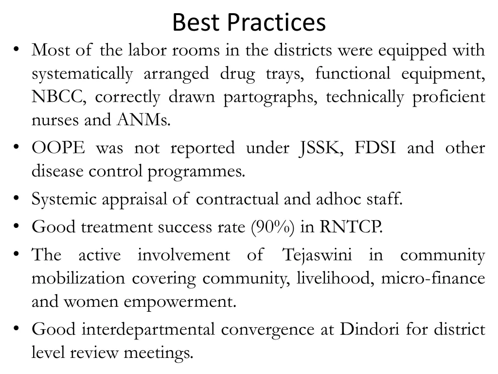 best practices