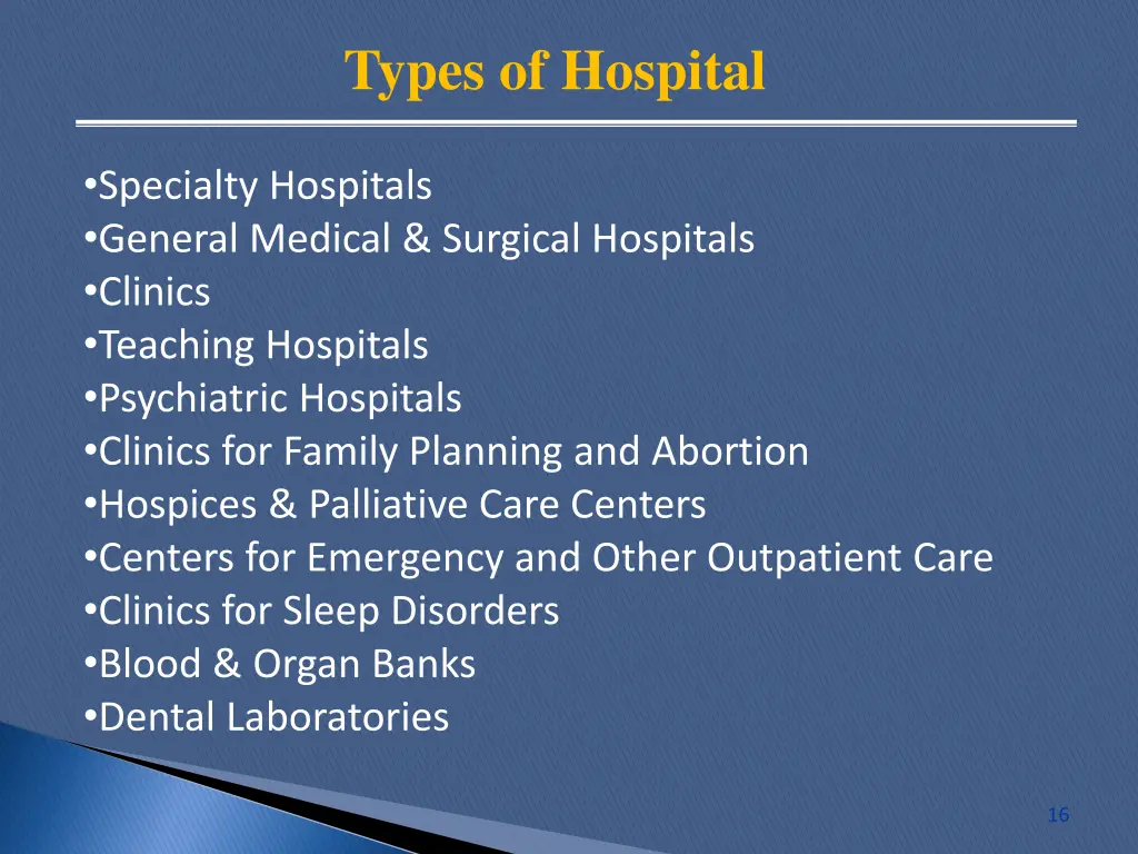 types of hospital 1