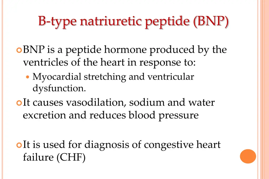 b type natriuretic peptide bnp