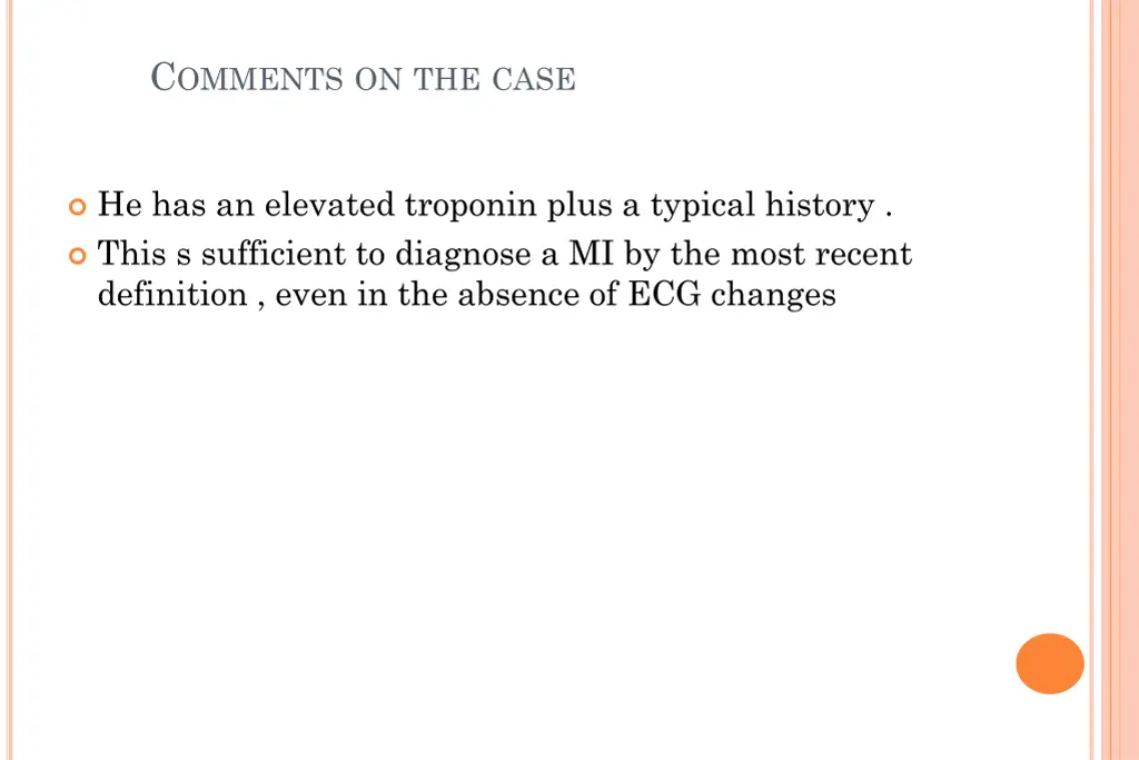c omments on the case