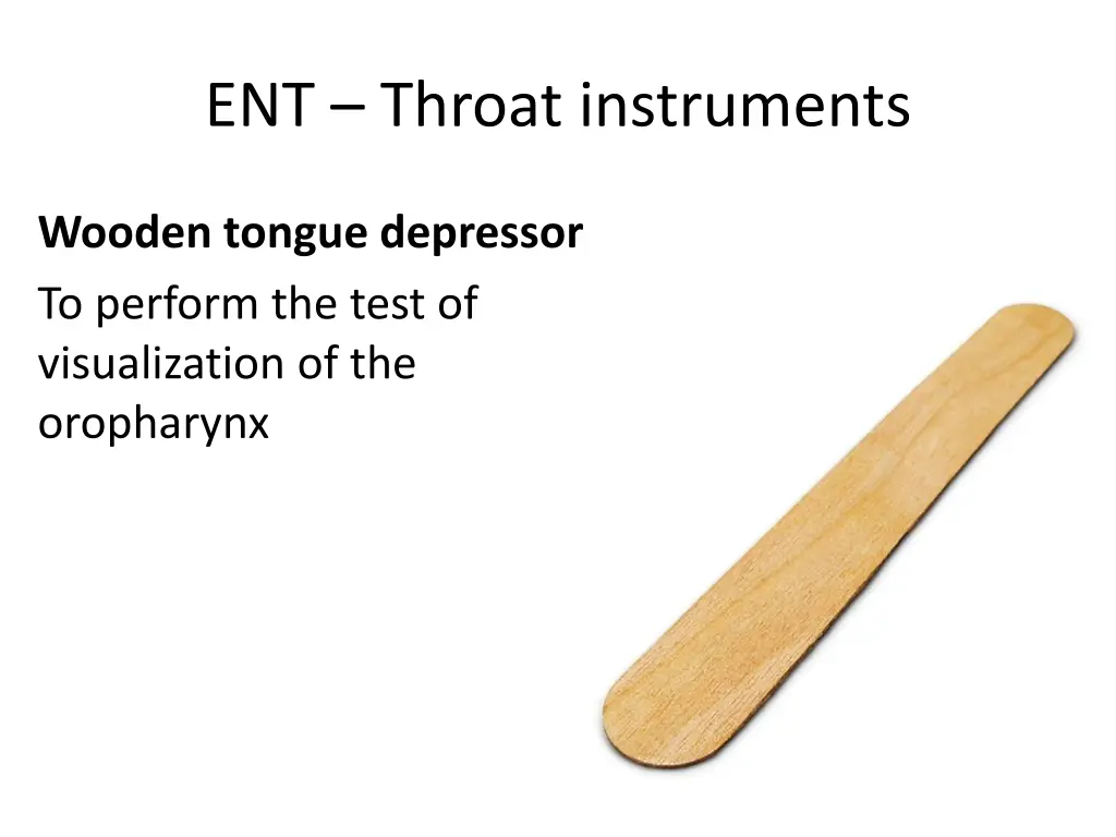 ent throat instruments