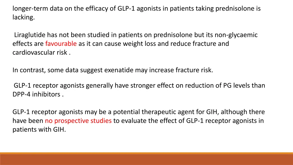 longer term data on the efficacy