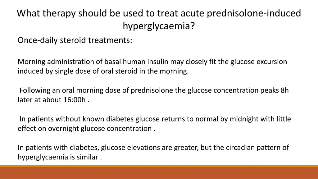 what therapy should be used to treat acute