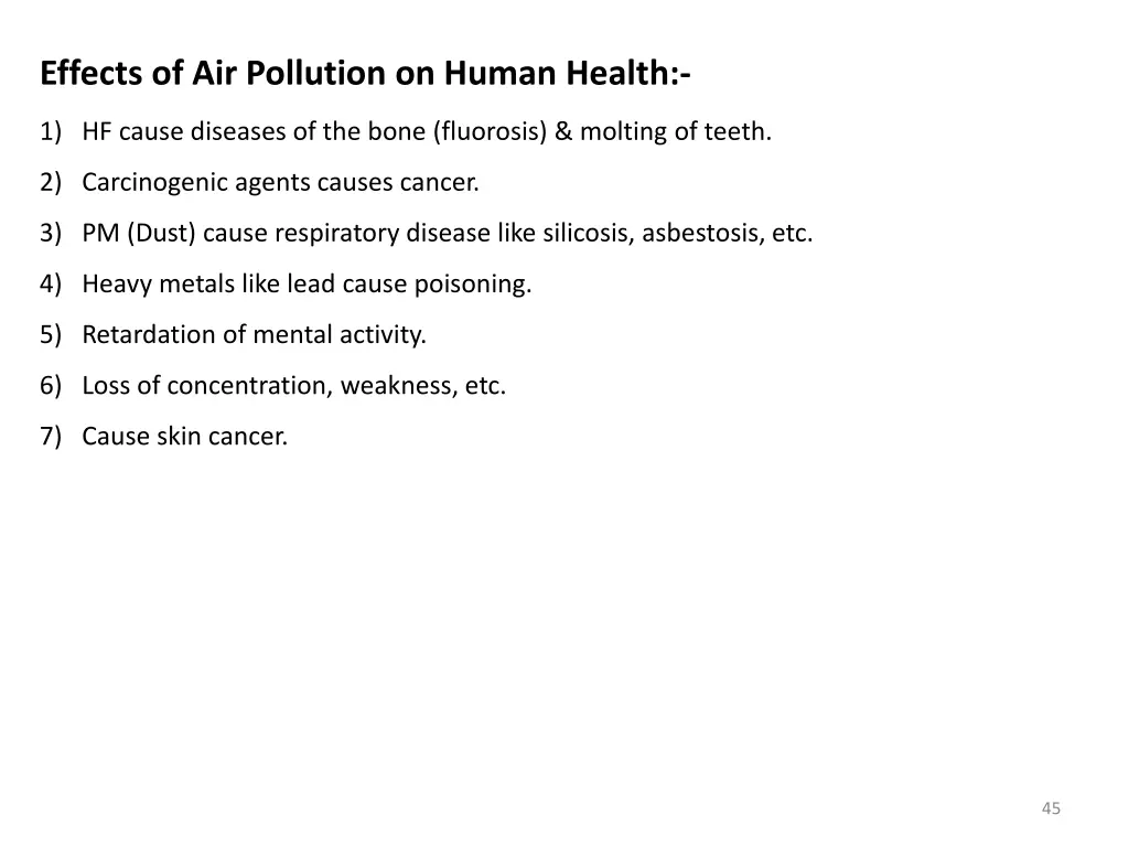 effects of air pollution on human health 2