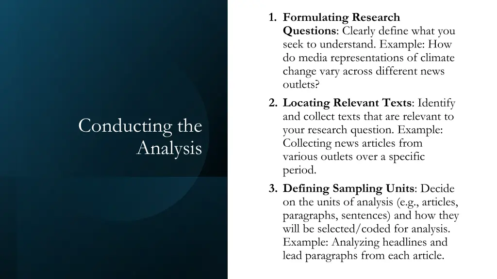 1 formulating research questions clearly define