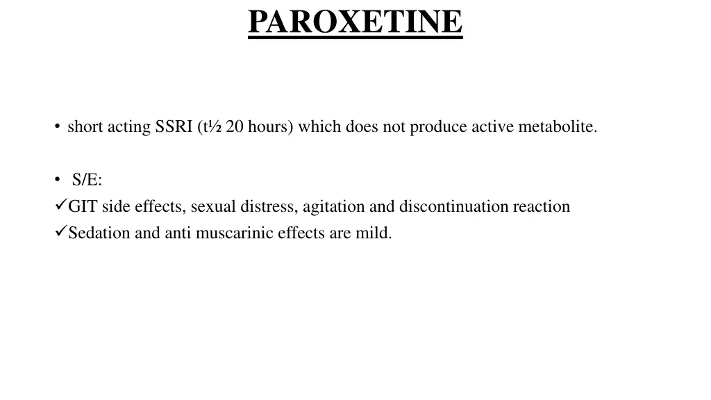 paroxetine