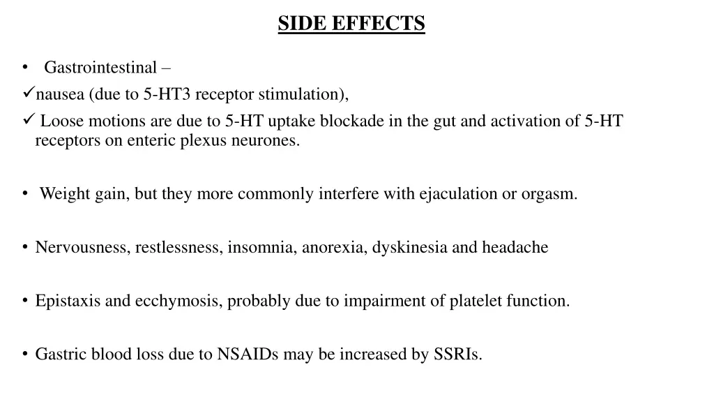 side effects