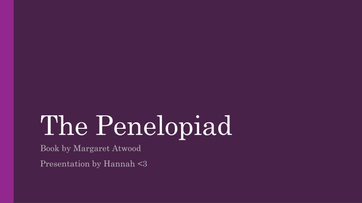 the penelopiad book by margaret atwood