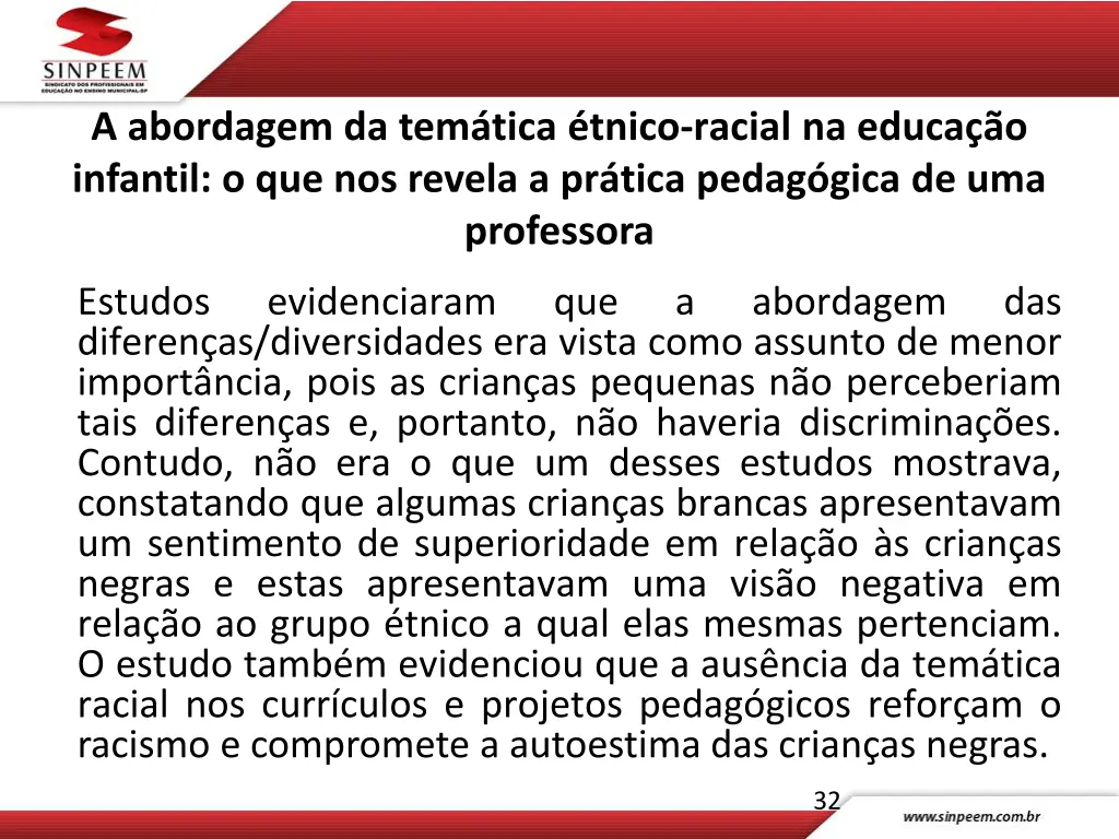 a abordagem da tema tica e tnico racial na educa
