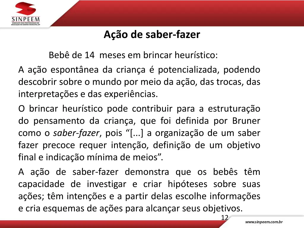 a o de saber fazer
