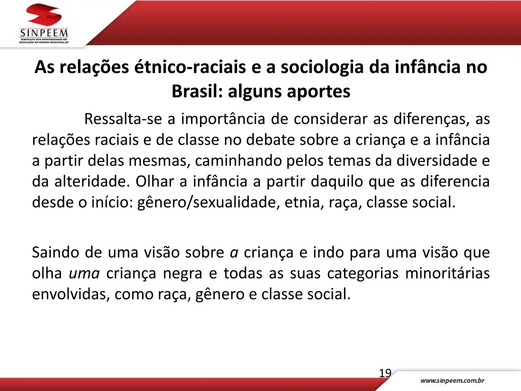 as rela es e tnico raciais e a sociologia
