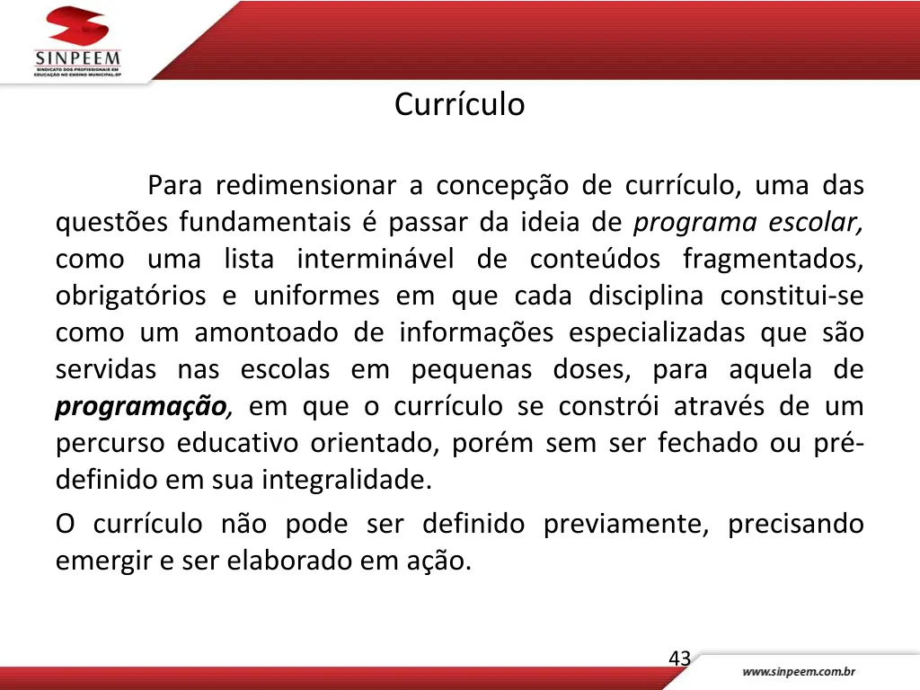 curr culo