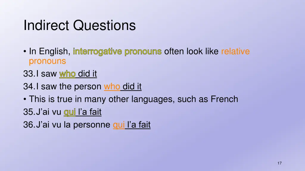 indirect questions 2