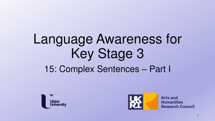 language awareness for key stage 3 15 complex