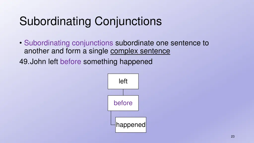 subordinating conjunctions 3