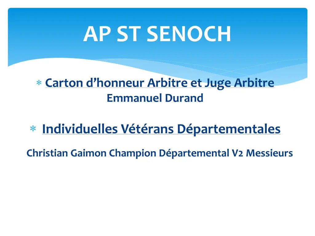 ap st senoch