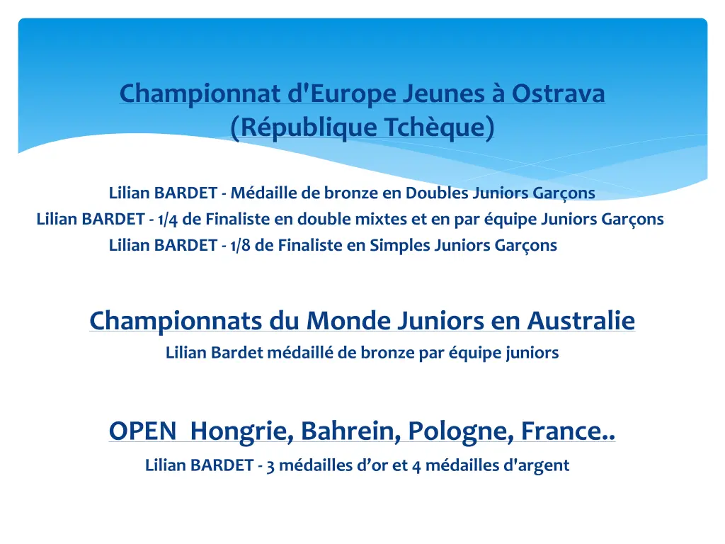 championnat d europe jeunes ostrava r publique
