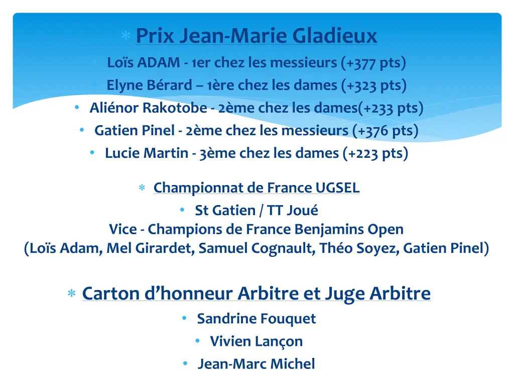 prix jean marie gladieux lo s adam 1er chez