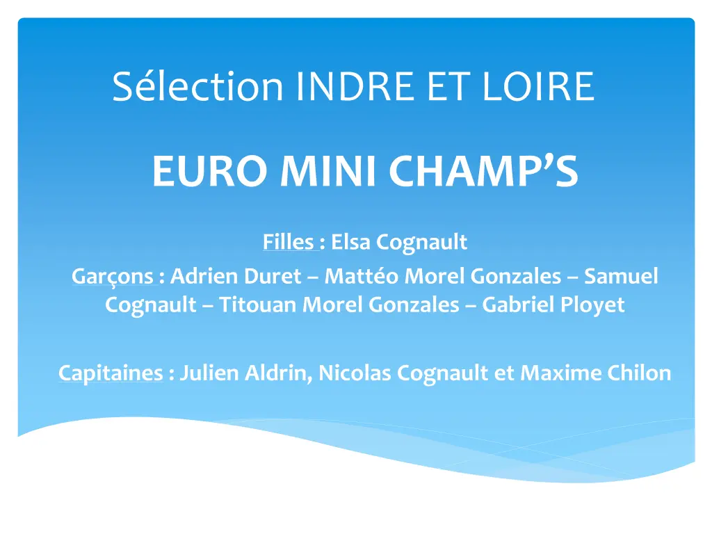 s lection indre et loire