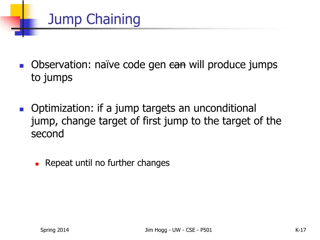 jump chaining