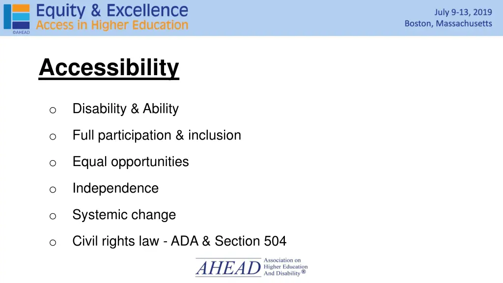 accessibility