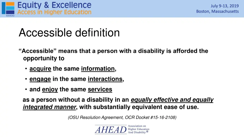 accessible definition