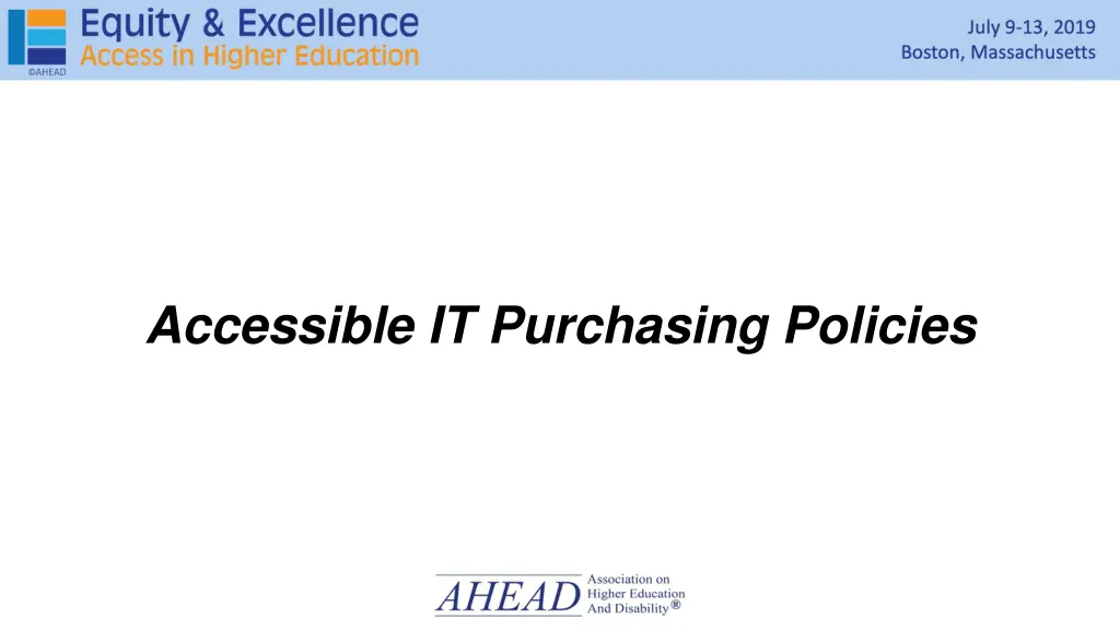accessible it purchasing policies