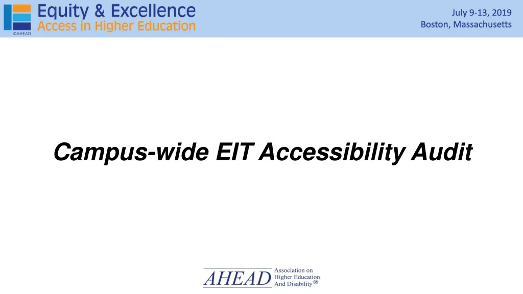 campus wide eit accessibility audit