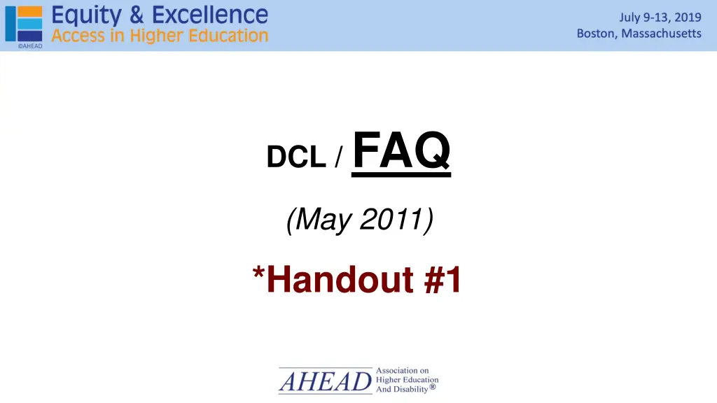 dcl faq