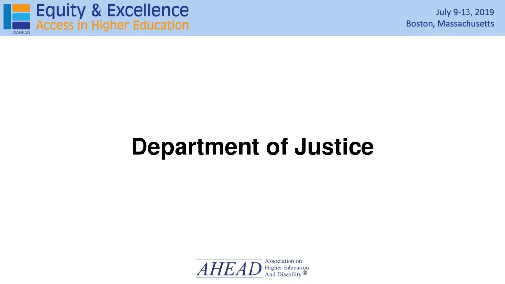 department of justice