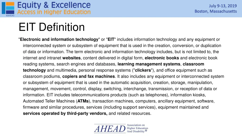 eit definition