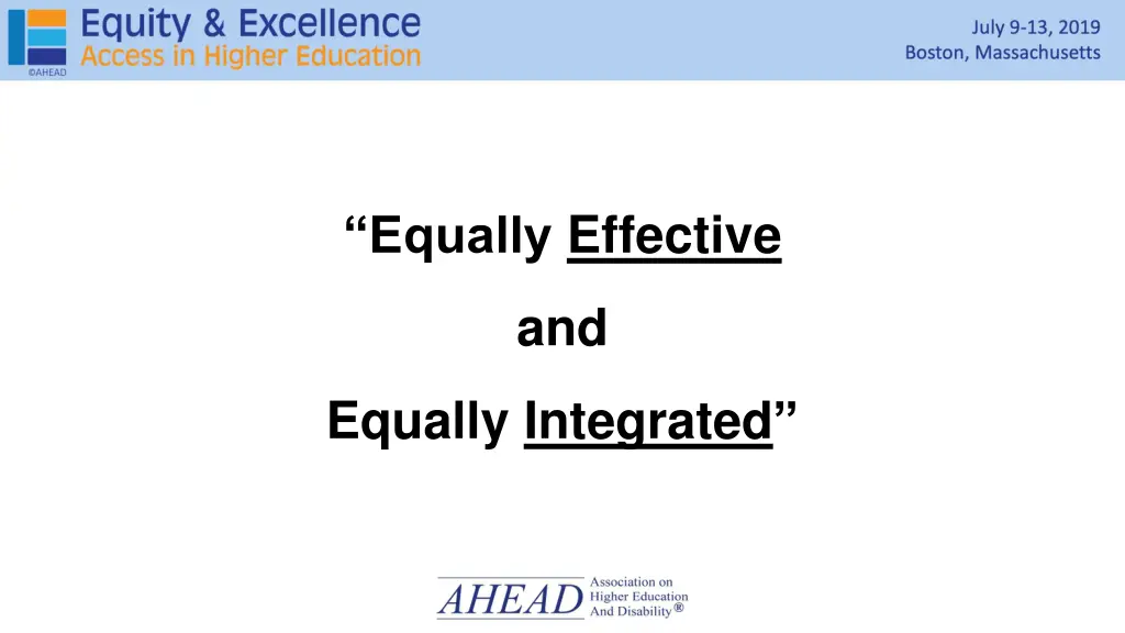 equally effective