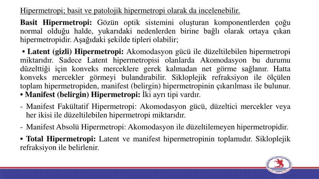 hipermetropi basit ve patolojik hipermetropi