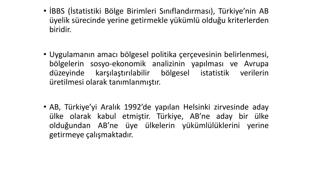 bbs statistiki b lge birimleri s n fland rmas