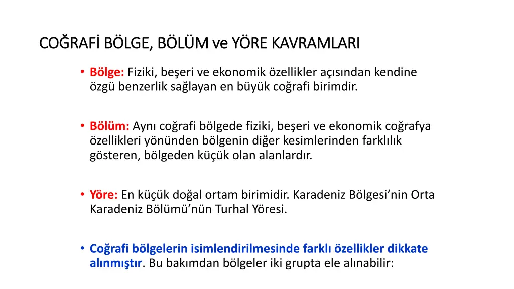 co raf b lge b l m ve y re kavramlari
